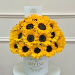 Medium Sunflower hat box