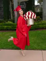 50 Fresh Roses Graduation HatBox