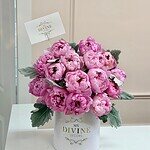 Peonies Medium Hat Box