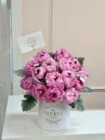 Peonies Medium Hat Box