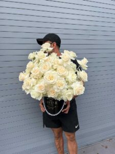 Reflexed Roses Hat Box - Image 4