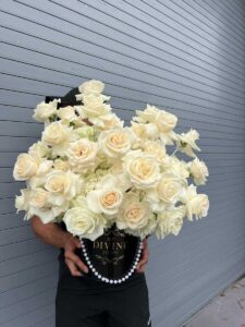 Reflexed Roses Hat Box - Image 5