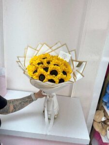 Sunflower Love Hand Bouquet - Image 4