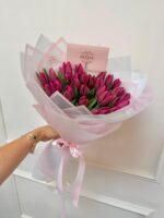 Tulips Round Hand Bouquet - Image 7