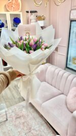 Tulips Round Hand Bouquet - Image 4