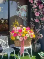 Basket of Daisy Gerberas - Image 2