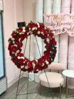 Condolences Gerbera Wreath