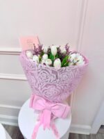 Tulips bow bouquet - Image 4