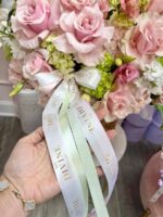 Blushing Lime Garden – Basket Arrangement - Image 2