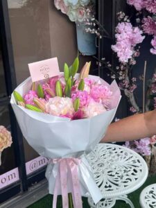 Peonies & Lilies Bouquet - Image 2