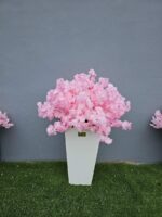 Flores de Cerezo Declaración - Arreglo Alto de Seda - Image 2