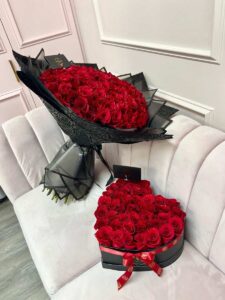 Bouquet & Heart of Roses