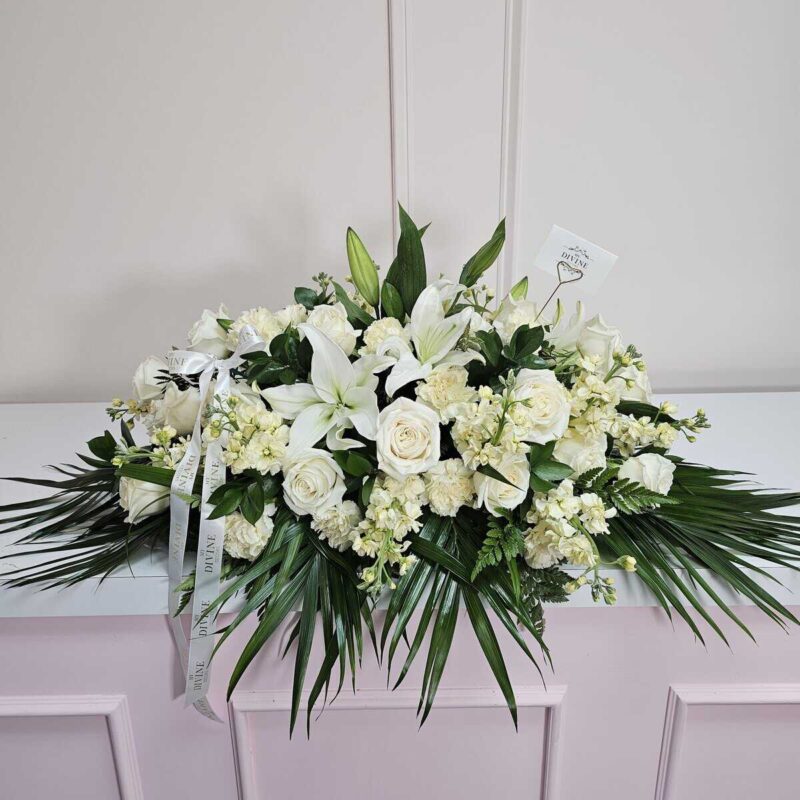Elegant Funeral Spray Casket