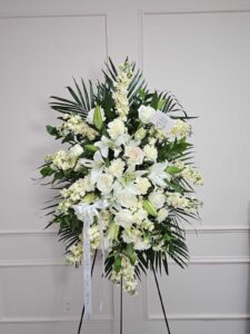 Elegant Funeral Standing Spray - Image 3