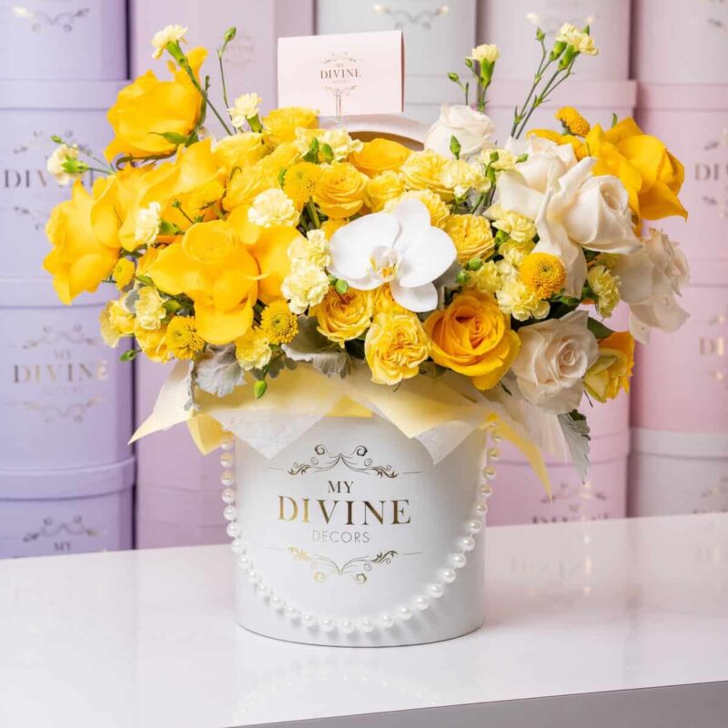 Golden Radiance Hat Box