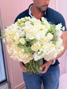 Heavenly whites arrangement