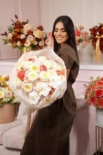 “Blushing Elegance” Deluxe Bouquet - Image 2