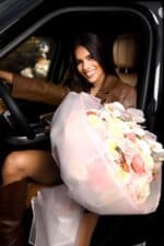 “Blushing Elegance” Deluxe Bouquet - Image 3