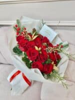 Holiday Red Rose Bouquet