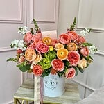 Peach Garden Luxury Hat Box