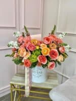Peach Garden Luxury Hat Box
