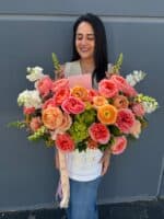 Peach Garden Luxury Hat Box - Image 3