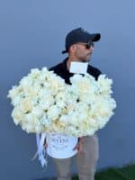 White heart elegance hat box - Image 3