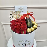 Flower arrangement by My Divine Decors, Miami florist