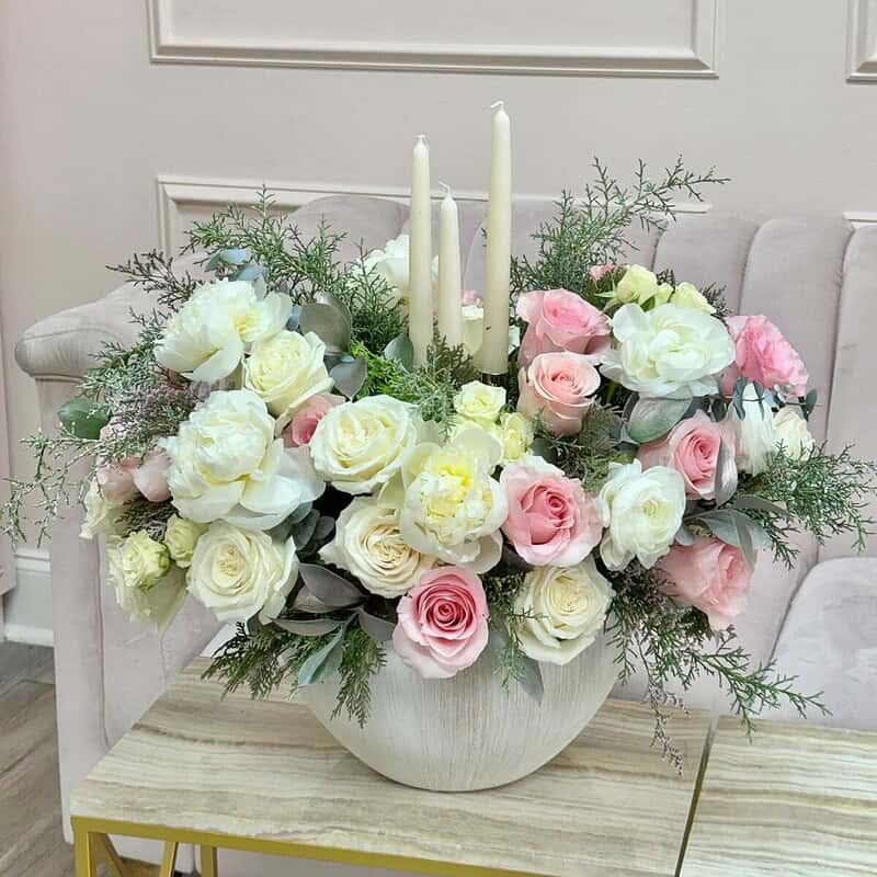 Romantic Candlelight Centerpiece Vase