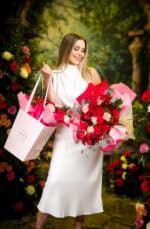 Mixed Blooms Bouquet Bag