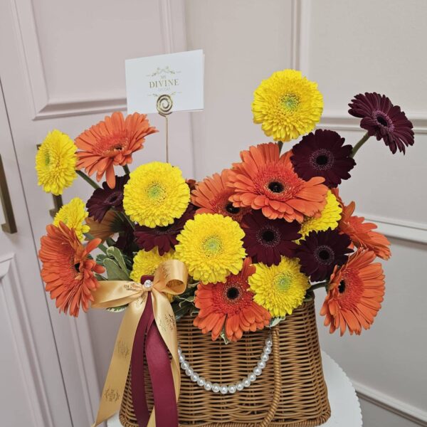 Sweet gerberas basket