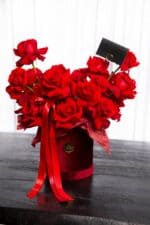 Classic Reflexed Red Rose Velvet Box - Image 3