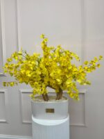 Yellow Oncidium Orchid Silk Arrangement