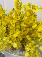 Yellow Oncidium Orchid Silk Arrangement - Image 3