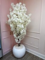 White Silk Cherry Blossom Tree - Image 2