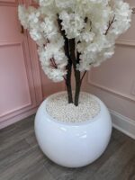 White Silk Cherry Blossom Tree - Image 3