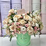 Champagne Mint Hat Box