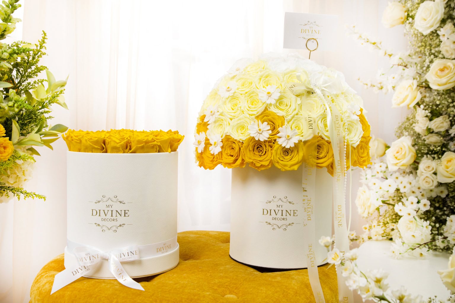 Yellow flower arrangement