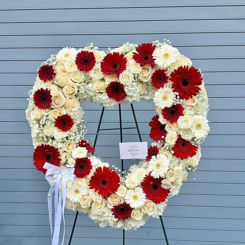 Forever Standing Heart wreath