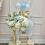 Luxury Floral Baby Bassinet Stroller