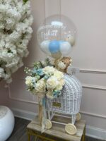 Luxury Floral Baby Bassinet Stroller - Image 5
