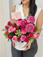 Berry pink Medium hat box - Image 2