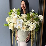 Pearl Cream Garden Hat Box