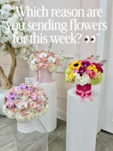 Flower arrangement by My Divine Decors on Instagram