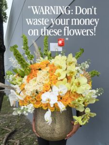 Flower arrangement by My Divine Decors on Instagram
