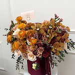 Caja Sombrero Romance de Otoño