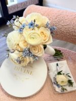 Blue Ivory Elegance Bridal Bouquet