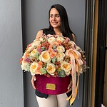 Burgundy Luxe Hat Box