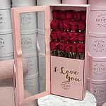 Caja Exhibidora de 25 Rosas