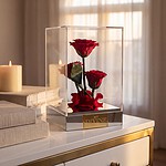 Forever Trio Preserved Roses Acrylic Box - Image 4